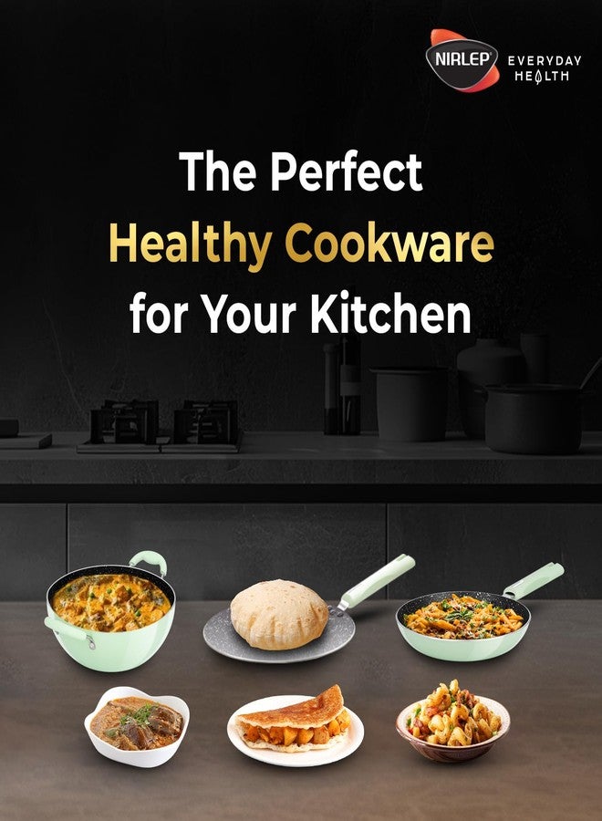 Nirlep NutriHealth Dosa Tawa 32 cm I Patented Silver Ion Coating I Metal-Spoon Friendly I I Soft Touch Handle I Multi-Purpose Non-Stick Tawa for Dosa, Uttapam and Pancake I 18M Guarantee - Image 5