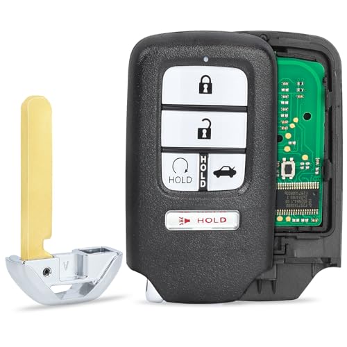 Beefunny Replacement Remote Keyless Entry Key Fob for Honda Accord 2016 2017 2018 FCC ID:ACJ932HK1310A PN: 72147-T2G-A51 5Buttons 433MHz - Image 1