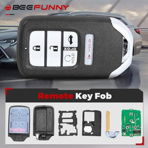 Beefunny Replacement Remote Keyless Entry Key Fob for Honda Accord 2016 2017 2018 FCC ID:ACJ932HK1310A PN: 72147-T2G-A51 5Buttons 433MHz - Image 3