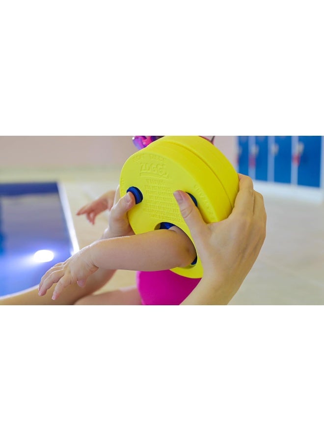 Zoggs Float Discs 4pcs Set for Kids Ages 2 to 6 | Foam Swim Arm Bands with Removable Layers | Puncture-Free and Lightweight Water Float Aids | Supports Up to 25kg | 465361 - Image 2