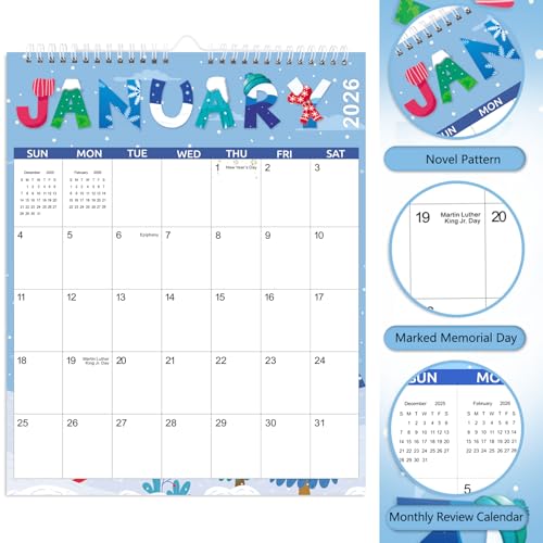 Zuozee Wall Calendar 2025-2027, Large Calendar 2025-2027 for Wall - Runs From September 2025- June 2027-14" x 11", Perfect for Organizing at Home, Office & School - Image 3