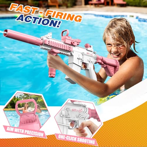 JONEG Electric Water Blaster for Kids Adults Automatic ExtendedRange Universal Inlet Summer Outdoor Beach Swimming Pool Party Toys Gift for Kids Age 8 9 10 11 12 Years Old Boys - Image 5