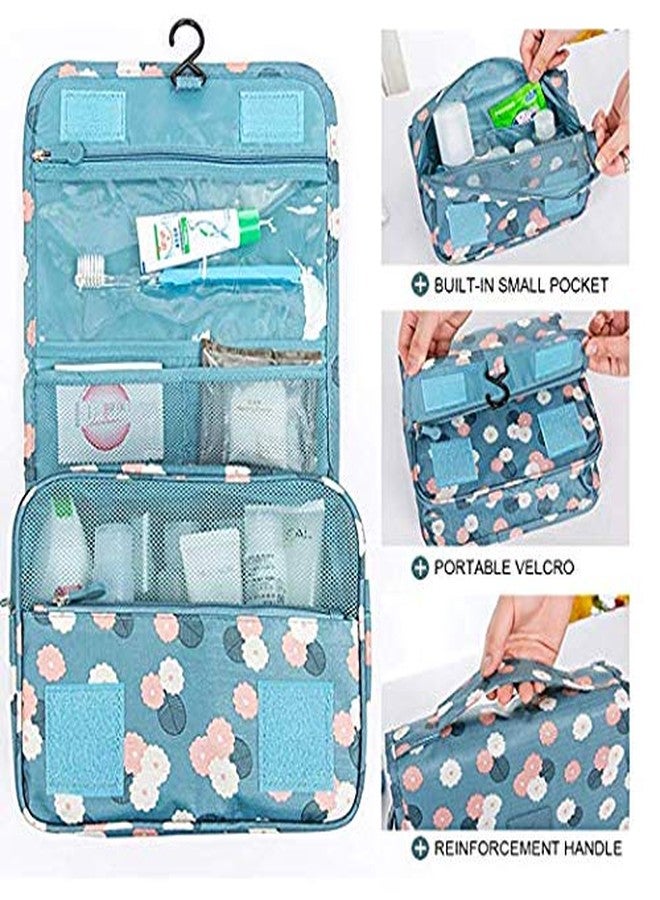 PUHBRHY Hanging Travel Toiletry Bag Cosmetic Make up Organizer Multi Function Portable Makeup Pouch for Women and Girls Waterproof Ladies Case Travelling Storage - Image 3