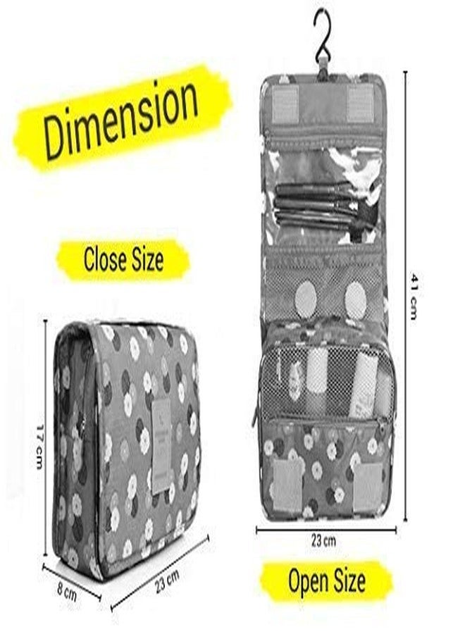 PUHBRHY Hanging Travel Toiletry Bag Cosmetic Make up Organizer Multi Function Portable Makeup Pouch for Women and Girls Waterproof Ladies Case Travelling Storage - Image 2