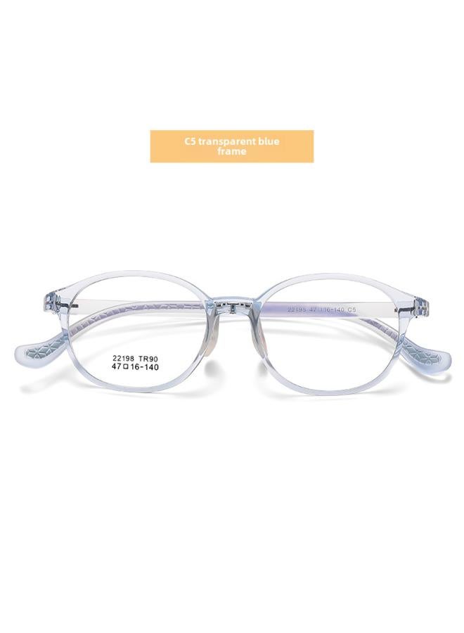 Generic New Fashion Myopia Frame Tr90 Glasses Frame Silicone Nose Pad Two-color Anti-slip Leg Children's Glasses Frame 