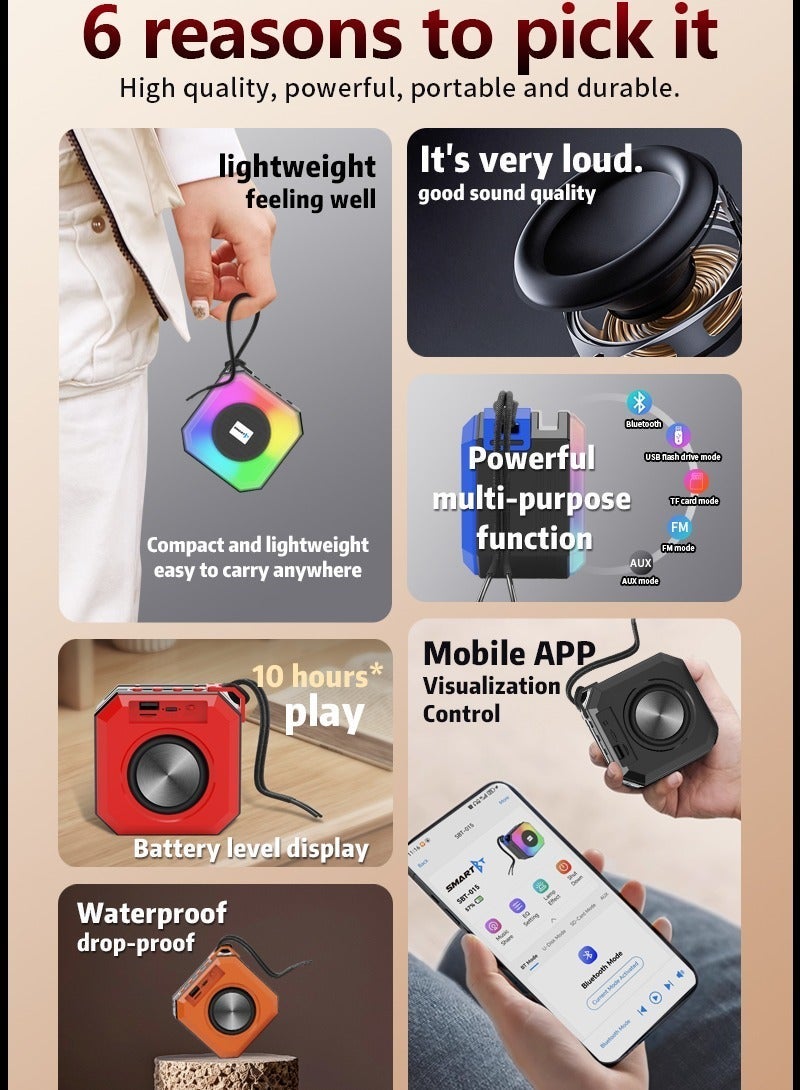 Luttec Portable Bluetooth speaker - Small size - Outdoor speaker - Image 3