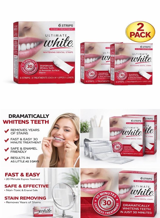 Care New 820792 Smart Whitening Dental Strips 6Ct (-Pack Oral Wholesale Bulk Health and Beauty Oral Peanuts - Image 2
