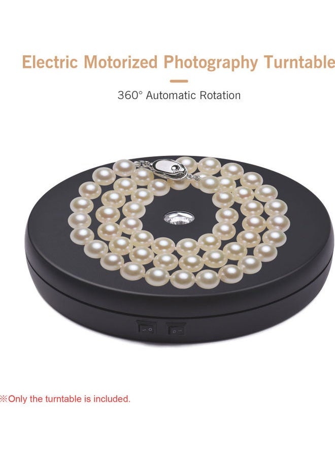 NIBEMINENT 360 Degree Rotatable Electric Motorized Photography Turntable Display Black  - Image 2