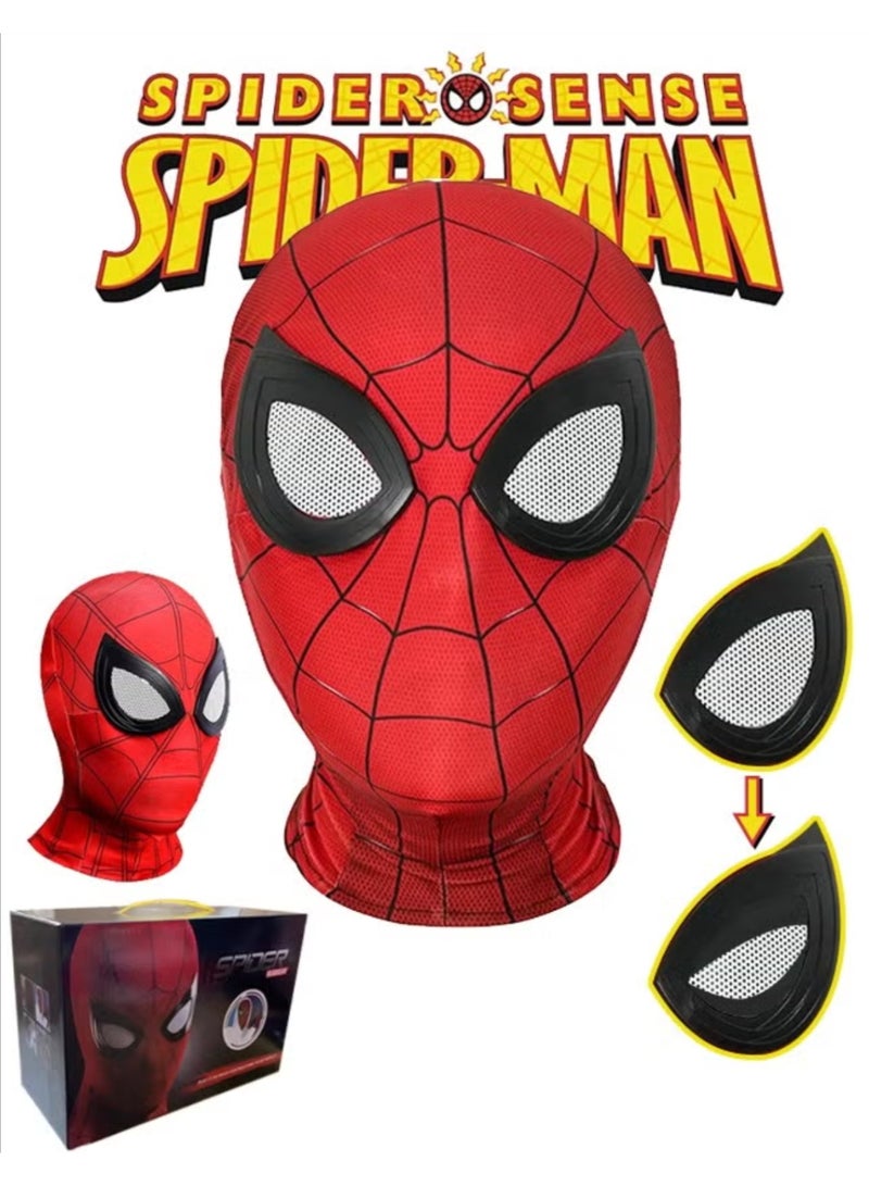 قناع بطل العنكبوت – قابل للتحكم في الومض الميكانيكي ، قناع بطل سوبر العنكبوت المُحاكٍ للحقيقة لكوسبلي - Image 1