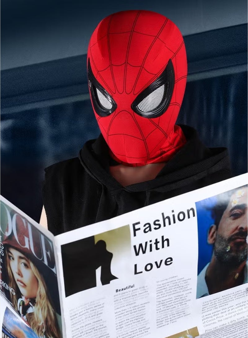 قناع بطل العنكبوت – قابل للتحكم في الومض الميكانيكي ، قناع بطل سوبر العنكبوت المُحاكٍ للحقيقة لكوسبلي - Image 3