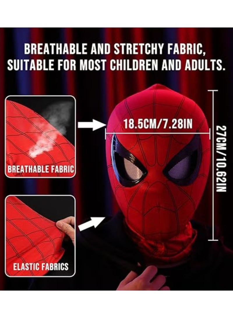 قناع بطل العنكبوت – قابل للتحكم في الومض الميكانيكي ، قناع بطل سوبر العنكبوت المُحاكٍ للحقيقة لكوسبلي - Image 2