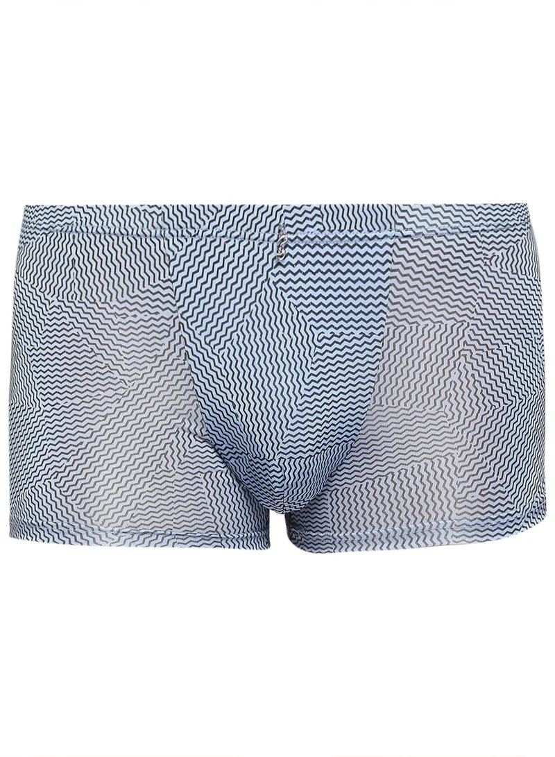 BYC Men's Boxer Brief Blue Printed