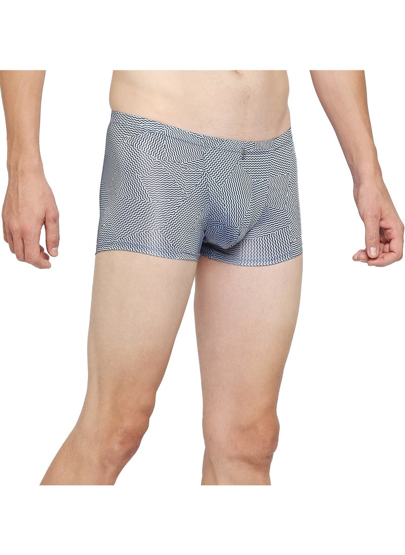 BYC Men's Boxer Brief Blue Printed  - Image 4