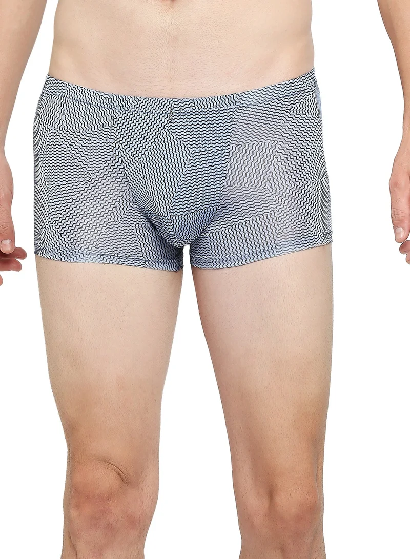 BYC Men's Boxer Brief Blue Printed