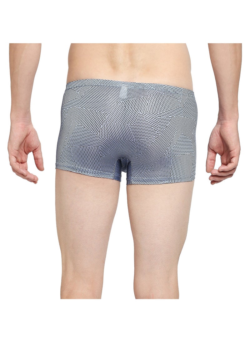 BYC Men's Boxer Brief Blue Printed  - Image 5