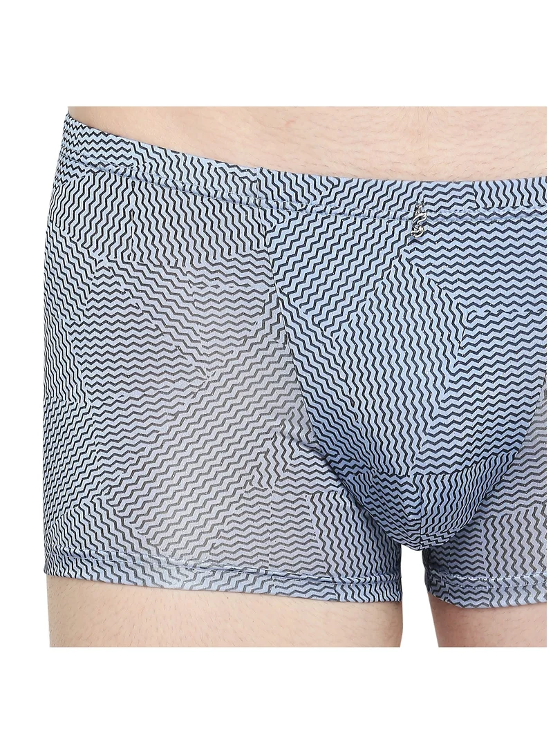 BYC Men's Boxer Brief Blue Printed