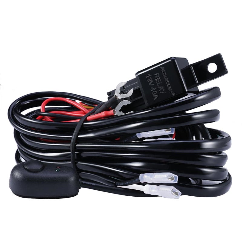 Auxbeam Led Light Bar Wiring Harness with 12V 40Amp Fuse Relay ONOff Switch 2 Lead 2 Meter Universal - Image 3