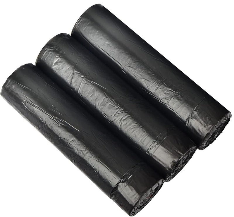 XML Garbage Bags/Dustbin Bag/Trash Bag/Waste Bag Home Kitchen Toilet Office School Garden Multipurpose (Small Size 17 x 19 inches- 90 bagsPack of 3, Black) - Image 1
