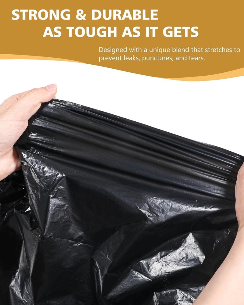 XML Garbage Bags/Dustbin Bag/Trash Bag/Waste Bag Home Kitchen Toilet Office School Garden Multipurpose (Small Size 17 x 19 inches- 90 bagsPack of 3, Black) - Image 2