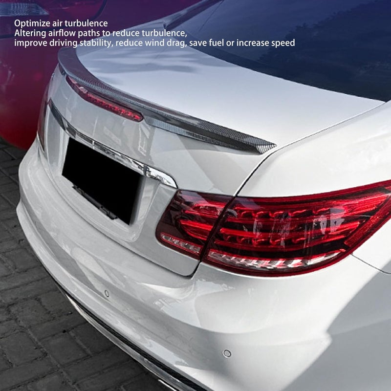 جناح خلفي Drfeify Drfeify، مصنوع من مادة ABS، يعزز الثبات بمظهر سباق، بديل لسيارة E Class Coupe C207 AMG Line من 2009 إلى 2016 (نمط ألياف الكربون) (نمط ألياف الكربون) - Image 2