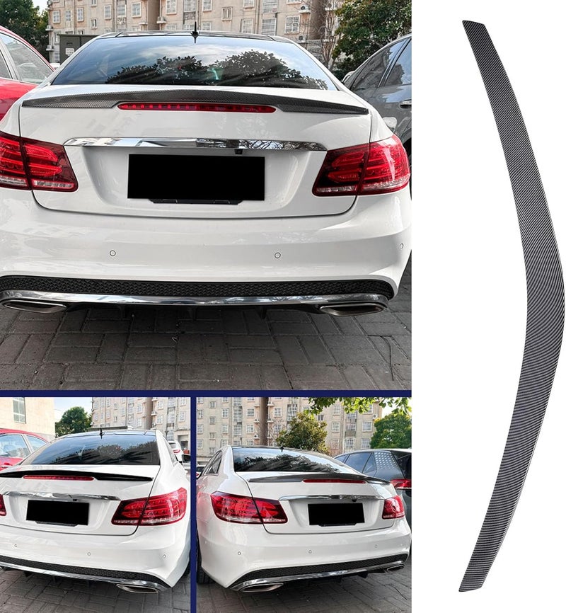 جناح خلفي Drfeify Drfeify، مصنوع من مادة ABS، يعزز الثبات بمظهر سباق، بديل لسيارة E Class Coupe C207 AMG Line من 2009 إلى 2016 (نمط ألياف الكربون) (نمط ألياف الكربون) - Image 4