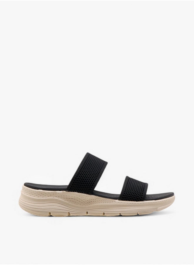 Le Confort Textured Slip-On Comfort Sandals with Platform Heels  - Image 3