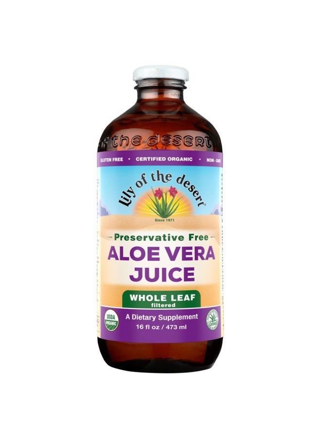 Lily Of the Desert Lily of The Desert Aloe Vera Juice Whole Leaf, 16 Fluid Ounce - Image 1
