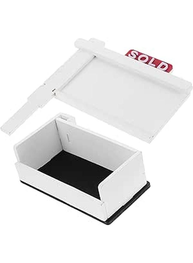 Adjustable Height Business Card Display Stand 10 Piece Holder Office Organizer - Image 1