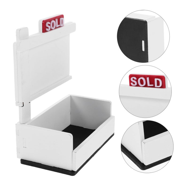 Adjustable Height Business Card Display Stand 10 Piece Holder Office Organizer - Image 3
