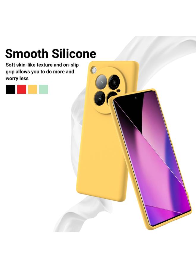 زبون جراب لهاتف Infinix Zero 40 4G بلون سادة من السيليكون السائل المقاوم للسقوط بتغطية كاملة - Image 3