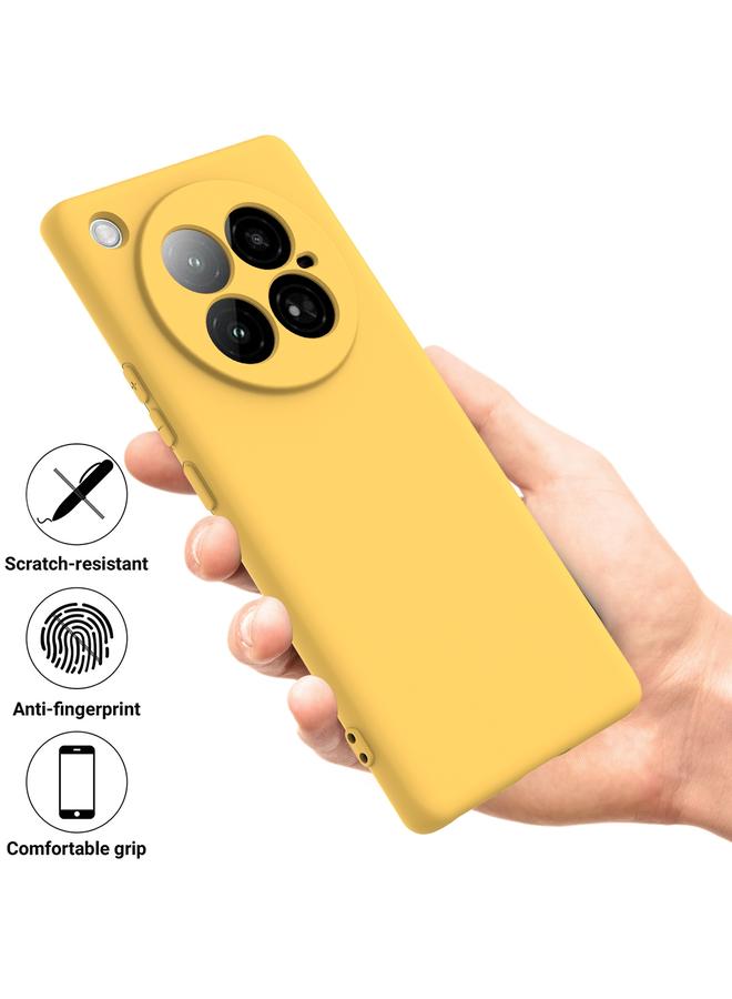 زبون جراب لهاتف Infinix Zero 40 4G بلون سادة من السيليكون السائل المقاوم للسقوط بتغطية كاملة - Image 2