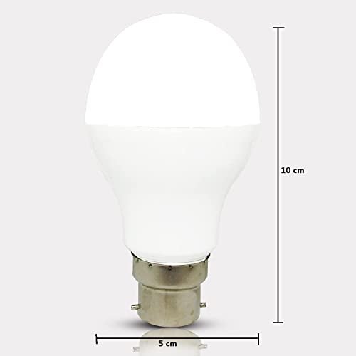 RENMAX 9-Watt B22 LED Bulb Round Shaped Sensor Operated Light Day/Night Automatic On-Off Cool White Light (Pack of 2) - Image 4