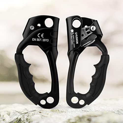 WILDKEN Climbing Hand Ascender Outdoor Mountaineering Tree Arborist Climbing Rappelling Equip Hand Ascender for 8-13MM Rope Left Right Hand Ascender - Image 3