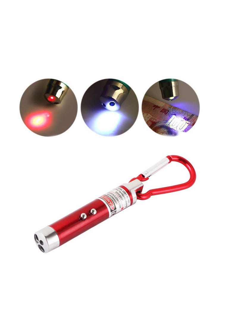 Generic - LED Laser Pen Pointer Flashlight - 2in1 - Red - Image 1
