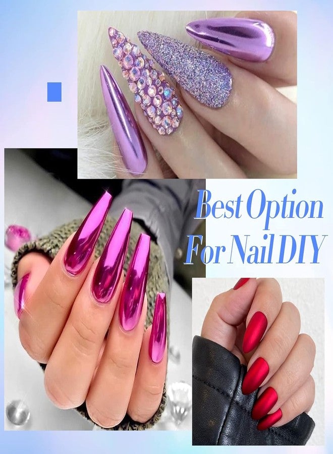 NAILWIND Mirror Chrome Nail Powder Set 12 Colors Metallic Mirror Effect Nail Powder Holographic Aurora Chameleon Pigment for Nail Art Gel Polish Mermaid Powder Decoration Sets - Image 3