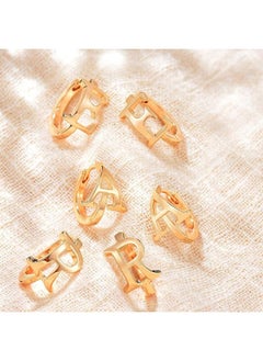 Mevecco Women Huggie Hoop Earrings Gold Initial Sleeper 14K Gold Filled Small Simple Delicate Handmade Hypoallergenic Personalized Jewelry Gift - 26 Letters  - Image 5