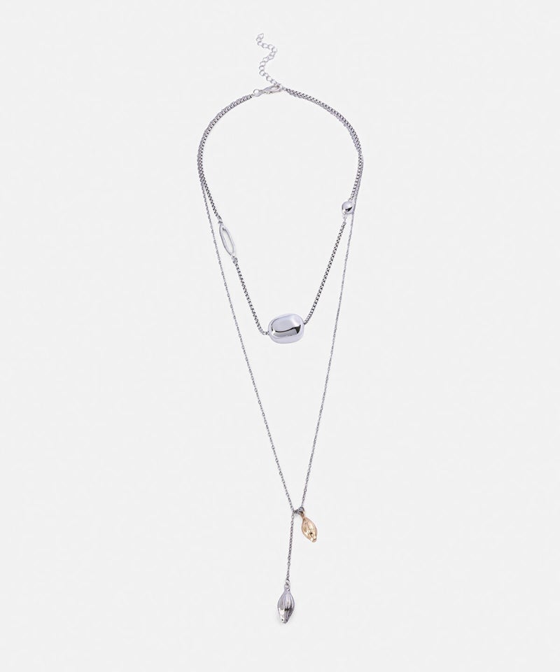 Ipekyol Two-Tone Combination Chain Necklace - Image 1