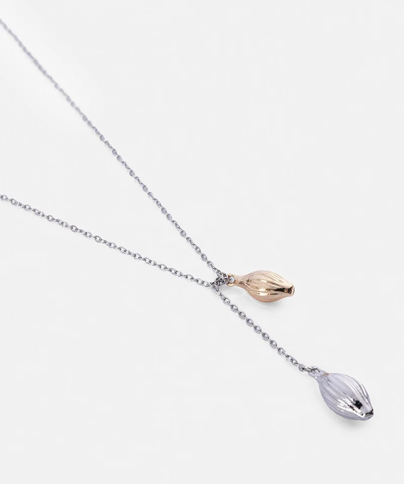 Ipekyol  Two-Tone Combination Chain Necklace for Women | Best Price UAE