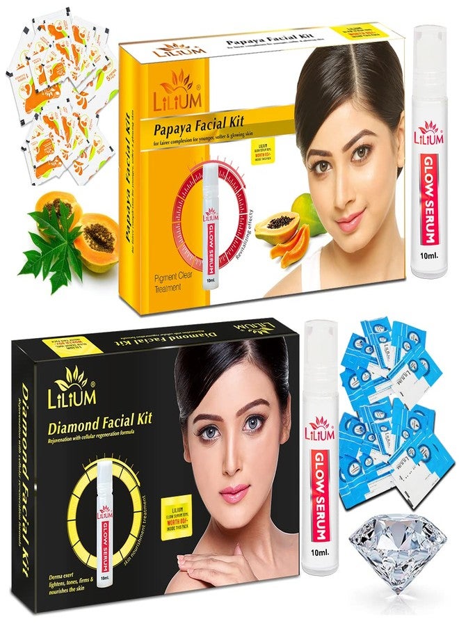 ليليوم مجموعة ليليوم بابايا والماس للعناية بالوجه، عبوة من قطعتين، لبشرة أكثر إشراقًا ونضارة، وتغذية البشرة، 120 غرام - Image 1