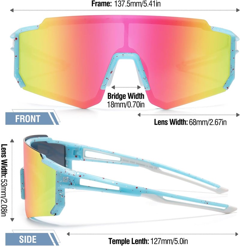 Duco Repeated use resistant selected material Polarized Kids Sunglasses Youth Sports Cycling Shades Lightweight Frame UV400 Child Boys Girls Baseball SunGlasses DK310 Daily life matching design - Image 2