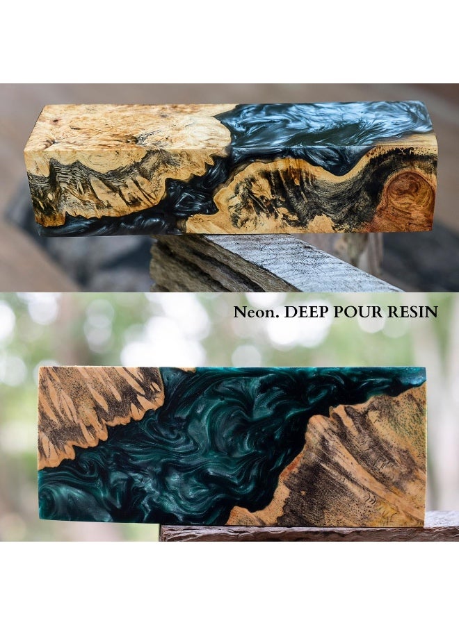 Neon Epoxy Resin 3 kg Kit (2:1 Ratio) – Clear, High Gloss, Bubble-Free, Deep Pour Epoxy for River Tables, Wood Projects & DIY Crafts (2–4 Inch Layer) - Image 4