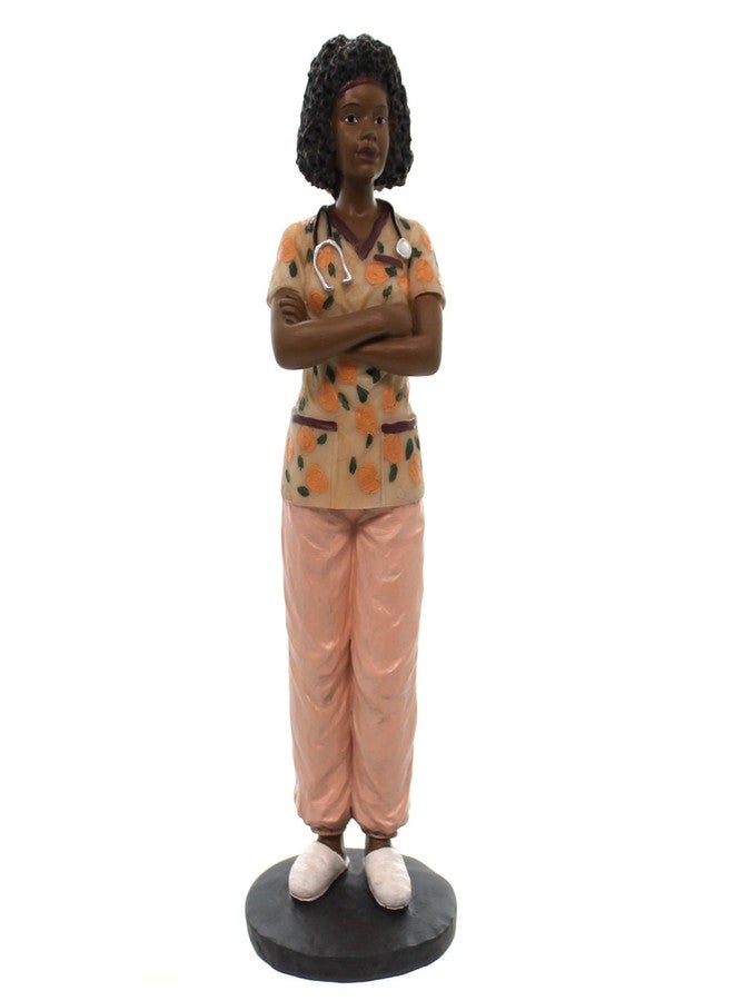 Ebony Treasures Professional: Black Female Nurse Collectible Figurine, 8.5" H - Image 1