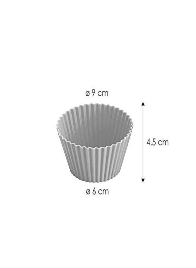Tescoma Delicia Silicone Baking Cup Set, 9Cm, 6-Pieces (Multicolor) - Image 2