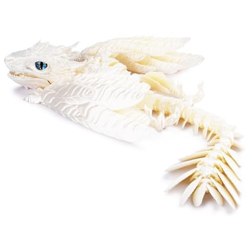 Guwewu Feathered Wyvern Dragon 3D Printed Dragon Articulated Dragon Fidget Dragon 3D Printed Toys Desktop Pet Frostscale - Image 1