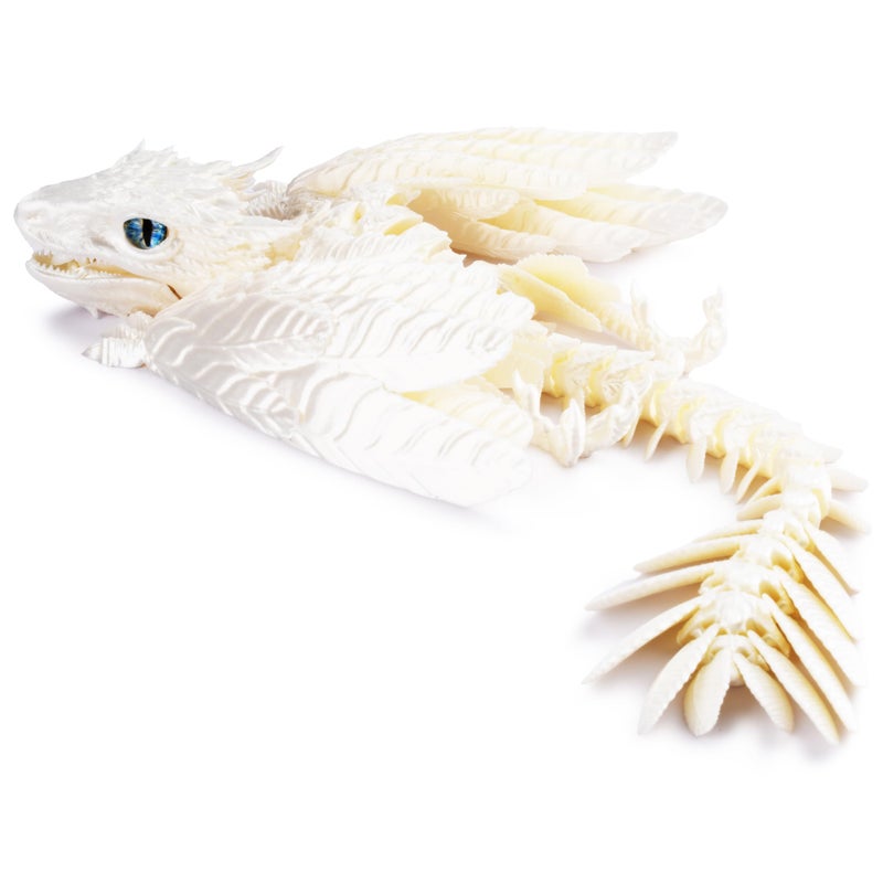 Guwewu Feathered Wyvern Dragon 3D Printed Dragon Articulated Dragon Fidget Dragon 3D Printed Toys Desktop Pet Frostscale - Image 2