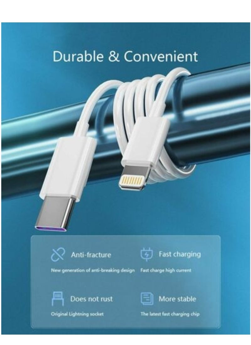 ELTRAZONE - "20W USB-C Fast Charger Cable for iPhone 13/12 Mini/11 Pro, XS Max, iPad - Rapid Charging & Syncing" - Image 1