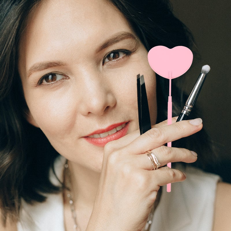 Portable Handheld Lash Extension Mirror with Non Slip Handle for Eyelash Detailing - Image 5