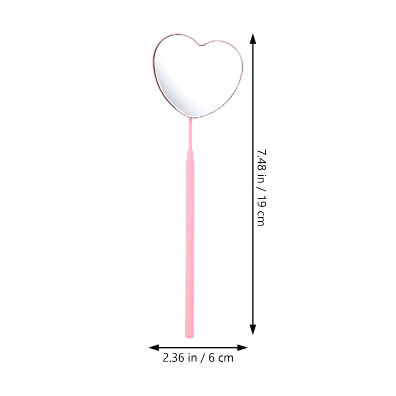 Portable Handheld Lash Extension Mirror with Non Slip Handle for Eyelash Detailing - Image 2