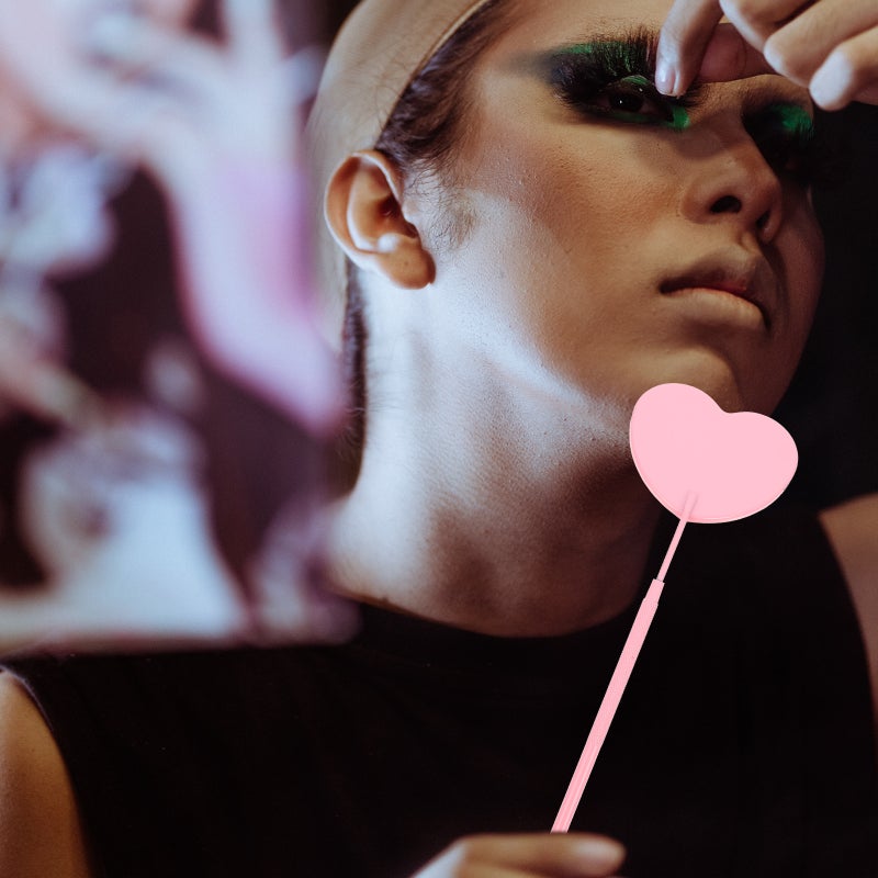 Portable Handheld Lash Extension Mirror with Non Slip Handle for Eyelash Detailing - Image 4