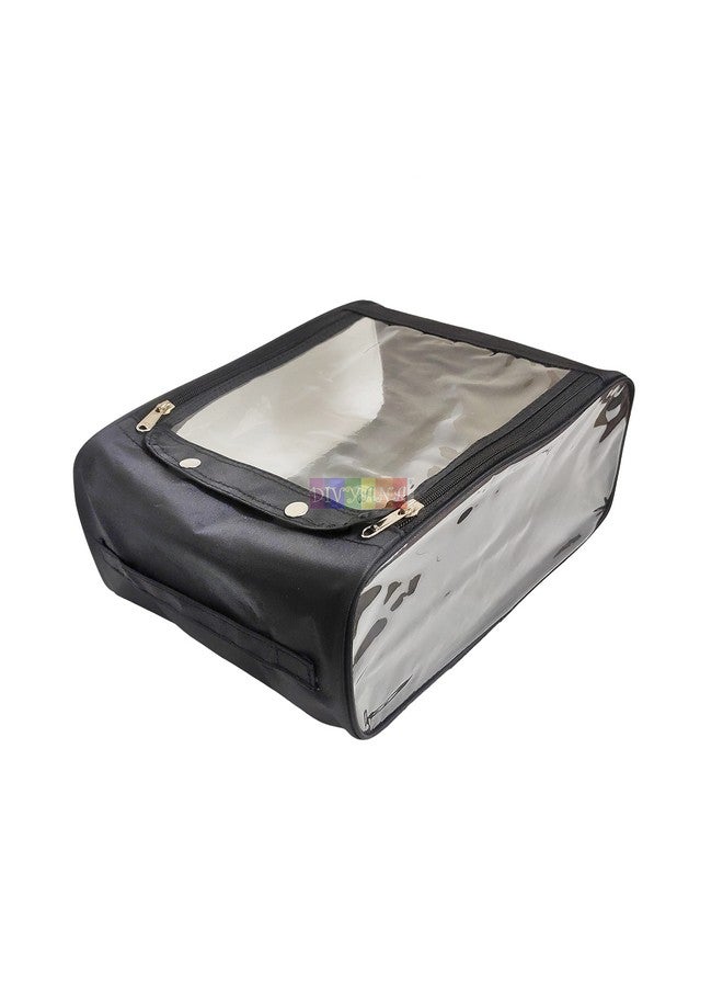 DIVYANA Shoe Cover Bag with Handle and Zipper(Black) - Image 1